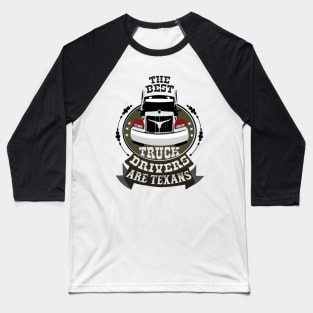 Texas Big Trucker_dark color Baseball T-Shirt